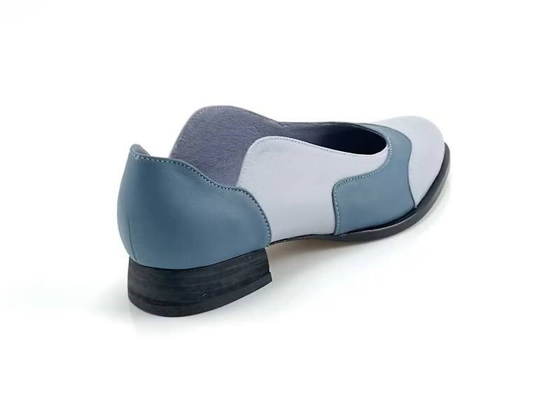 LEADING ROLE | 雞蛋花 | 設計款 | 手工鞋 | 藍灰