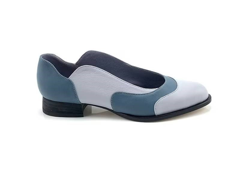 LEADING ROLE | 雞蛋花 | 設計款 | 手工鞋 | 藍灰