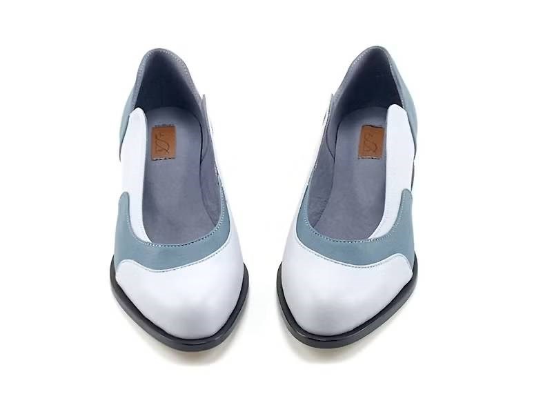 LEADING ROLE | 雞蛋花 | 設計款 | 手工鞋 | 藍灰