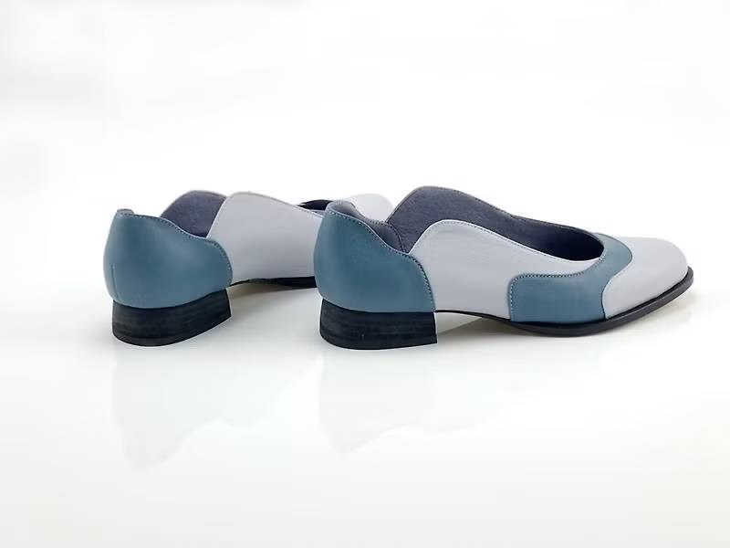 LEADING ROLE | 雞蛋花 | 設計款 | 手工鞋 | 藍灰