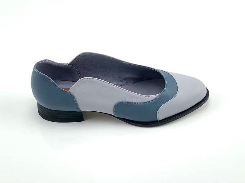 LEADING ROLE | 雞蛋花 | 設計款 | 手工鞋 | 藍灰
