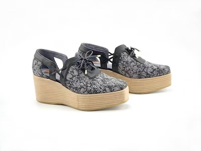 LEADING ROLE | 軌跡 | 設計款 | 手工鞋 | 反光面 | 厚底