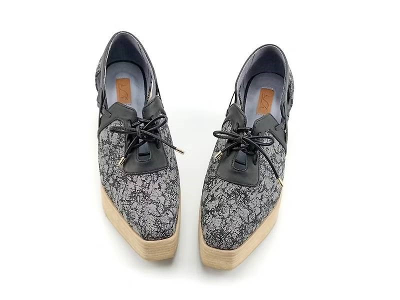 LEADING ROLE | 軌跡 | 設計款 | 手工鞋 | 反光面 | 厚底