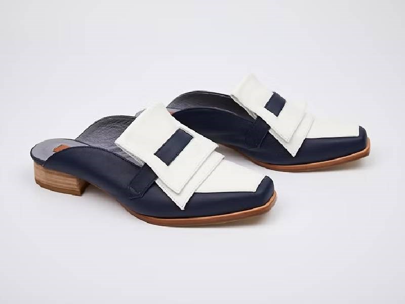 LEADING ROLE | 漂流 | 設計款 | 手工鞋 | 藏青 白