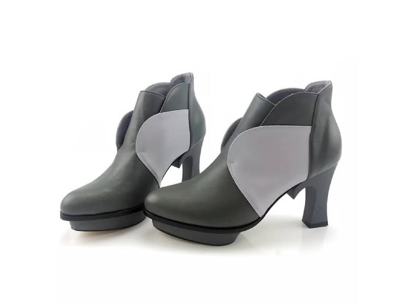 LEADING ROLE | 梅花 | 設計款 | 手工鞋 | 灰黑