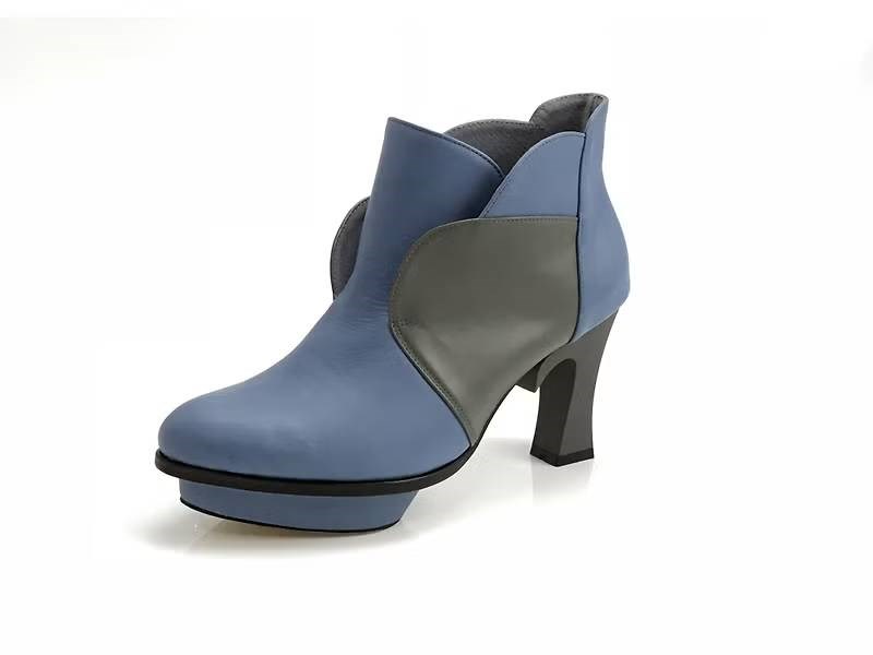 LEADING ROLE | 梅花 | 設計款 | 手工鞋 | 藍灰