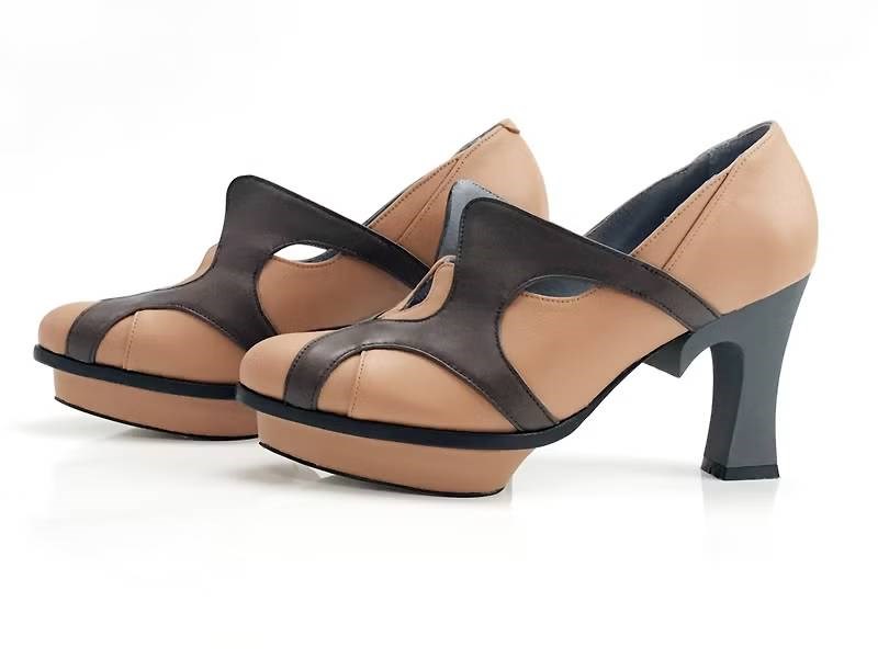 LEADING ROLE | 紅唇花 | 設計款 | 手工鞋 | 咖啡