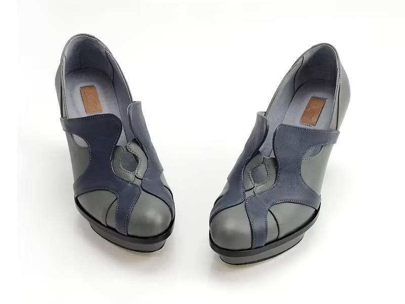 LEADING ROLE | 紅唇花 | 設計款 | 手工鞋 | 灰