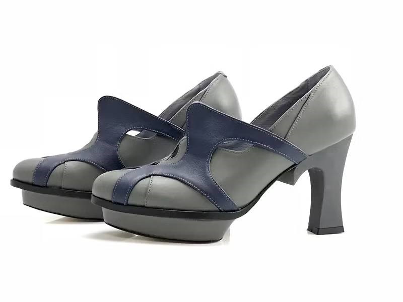 LEADING ROLE | 紅唇花 | 設計款 | 手工鞋 | 灰